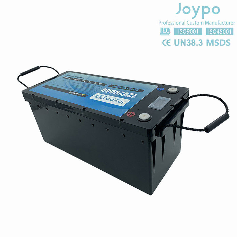RV Camper อายุยาว LFP Lifepo4 แบตเตอรี่ 12V 24V 100Ah 200Ah ด้วย Smart BMS