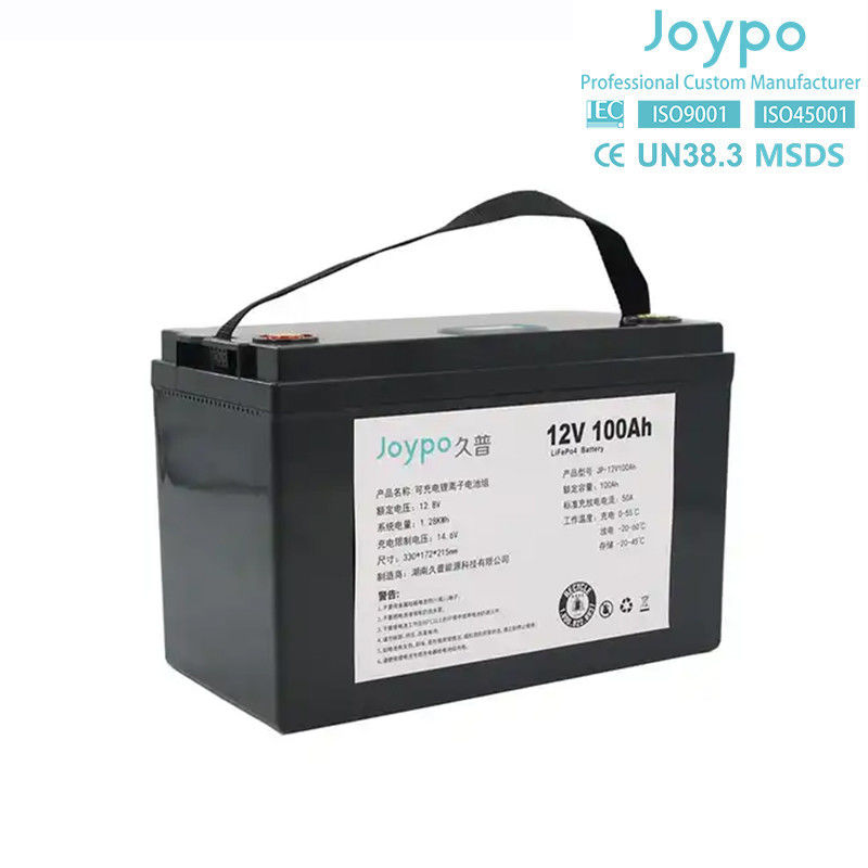 วงจรลึก Lifepo4 แบตเตอรี่ลิธีอุตสาหกรรมเรือ 12.8V 100Ah IP67 กันน้ําสําหรับเรือ
