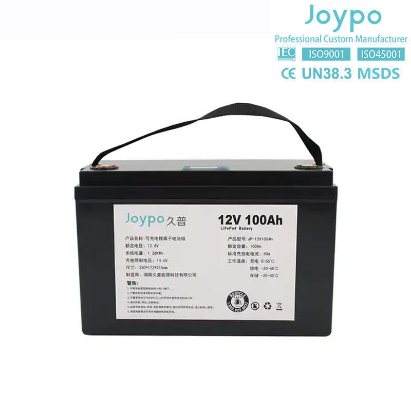วงจรลึก Lifepo4 แบตเตอรี่ลิธีอุตสาหกรรมเรือ 12.8V 100Ah IP67 กันน้ําสําหรับเรือ