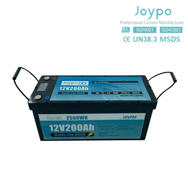 แบตเตอรี่ลิธีਅਮขนาดใหญ่ 12V 200Ah Deep Cycle แบตเตอรี่แพ็คสําหรับรถยนต์
