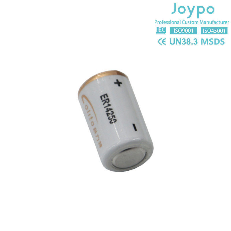 ประเภทสไพร่ 1/2AA ER14250M แบตเตอรี่ลิตยูม 3.6V 1000mAh แบตเตอรี่ลิตยูม ไทโอไนล คลอริด