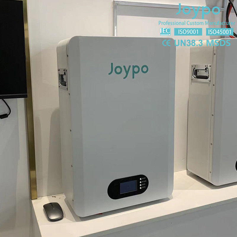 โจยโป ติดผนัง 5KWH 10KWH LiFePO4 แบตเตอรี่ชาร์จใหม่ สําหรับพลังงานแสงอาทิตย์