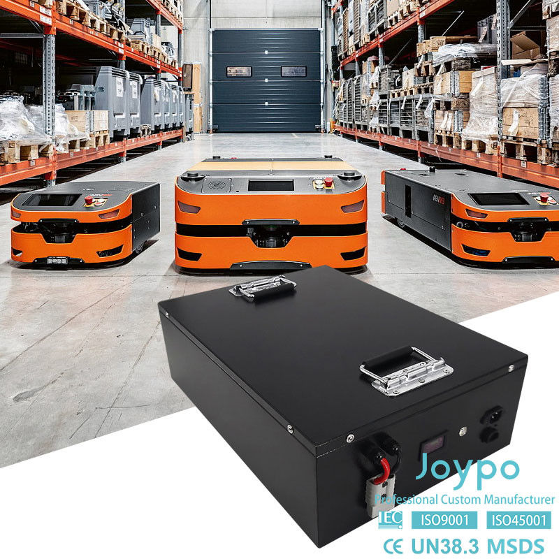 LFP แบตเตอรี่ลิตியம் 24V 200Ah สําหรับ AGV AMR โรบอตมือถือ IP65 ระดับกันน้ํา