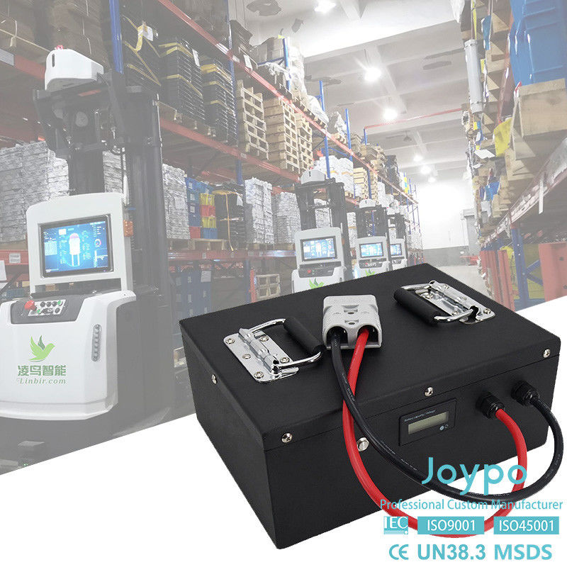 แพคแบตเตอรี่ลิเดียม AGV น้ําหนักเบา 24 โวลต์ 24Ah สําหรับรถยกหุ่นยนต์อัตโนมัติ