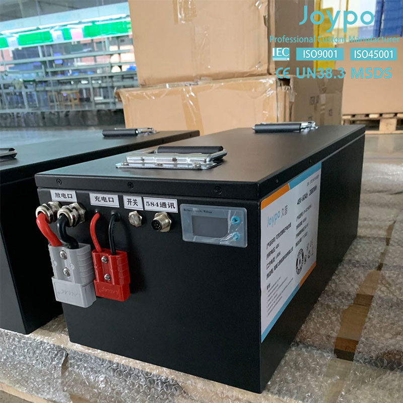 บ้านเรือน LiFePO4 วงจรลึก แบตเตอรี่แสงอาทิตย์ 51.2V 60Ah สําหรับระบบเก็บของ