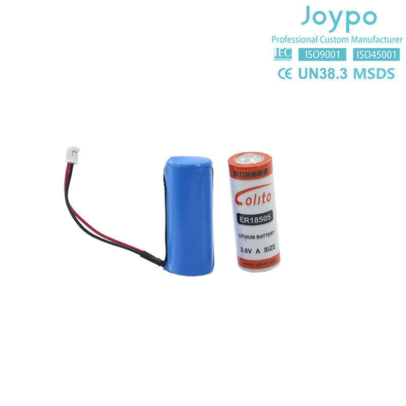 ER18505 เซลล์แบตเตอรี่ลิธีียมหลัก 3.6V 4000mAh A Size Bobbin Cell