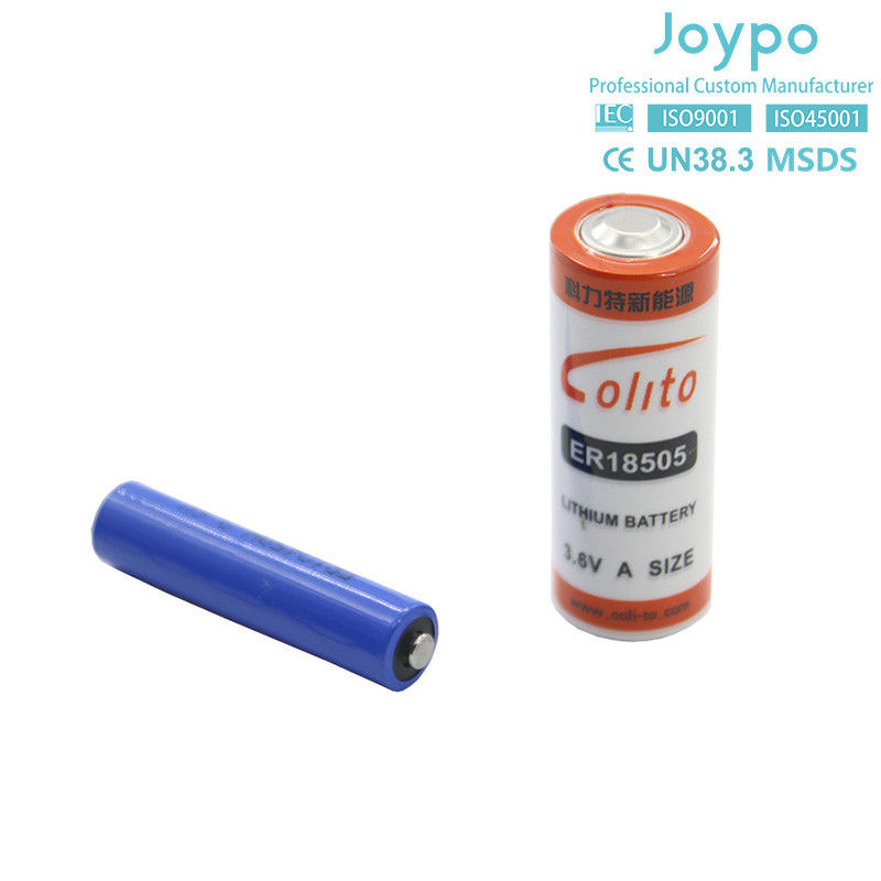 ER18505 เซลล์แบตเตอรี่ลิธีียมหลัก 3.6V 4000mAh A Size Bobbin Cell