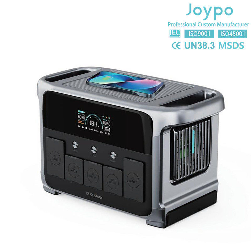 แบตเตอรี่ลิทธิียมไอออนพกพา 1200W จีนพลังงานแสงอาทิตย์สําหรับงานเลี้ยงกลางแจ้งและแคมป์