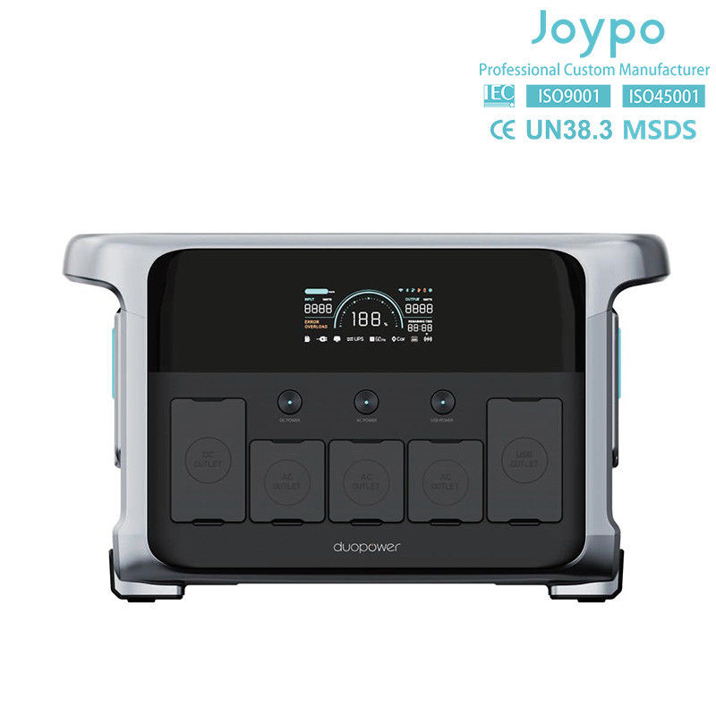 เครื่องกําเนิดไฟฟ้าพลังแสงอาทิตย์แบบพกพาแบบชาร์จใหม่ 1200W สําหรับรถตู้เดินทางและปาร์ตี้
