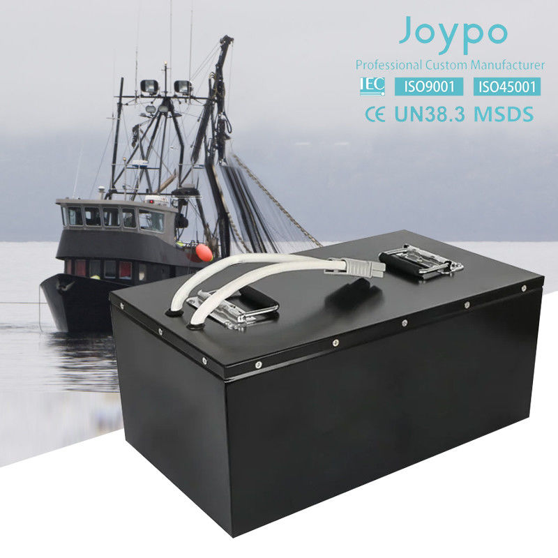 เรือประมง วงจรลึก แบตเตอรี่ลิธีอุตสาหกรรมทะเล 72V 100Ah สําหรับเครื่องยนต์
