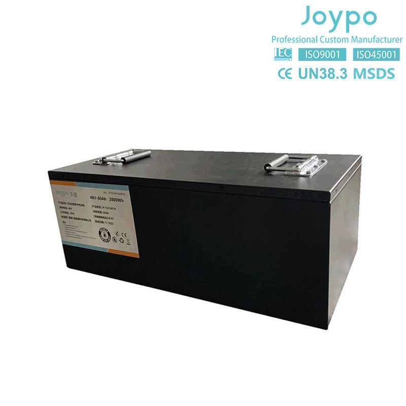 บ้านเรือน LiFePO4 วงจรลึก แบตเตอรี่แสงอาทิตย์ 51.2V 60Ah สําหรับระบบเก็บของ
