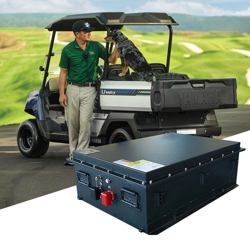 คลับ คาร์ทกอล์ฟ คาร์ทลิเดียม แบตเตอรี่ 125Ah 51.2V LiFePO4 แบตเตอรี่ 4000 ครั้ง