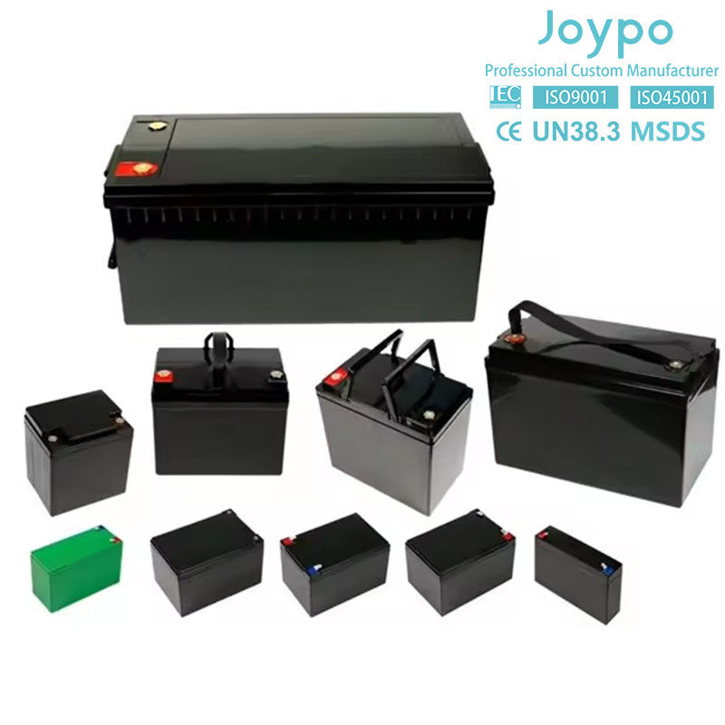 Joypo 12V Lithium Iron Phosphate แบตเตอรี่สนับสนุน การเชื่อมต่อลําดับสําหรับ RV และเรือ