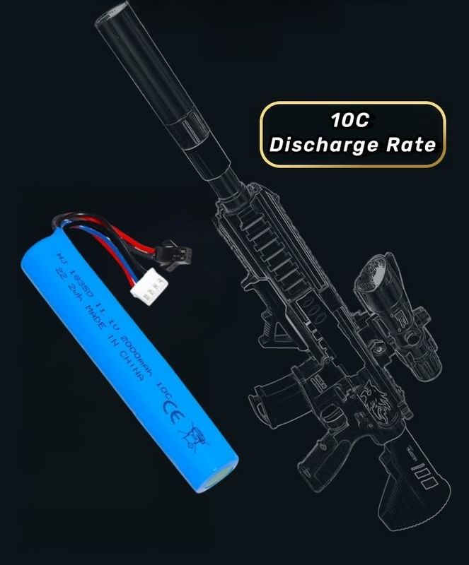 3S 11.1V 2000mAh แบตเตอรี่ลีโอไอน สําหรับน้ําไฟฟ้า เจลลูกบอล Blaster ของเล่นปืน