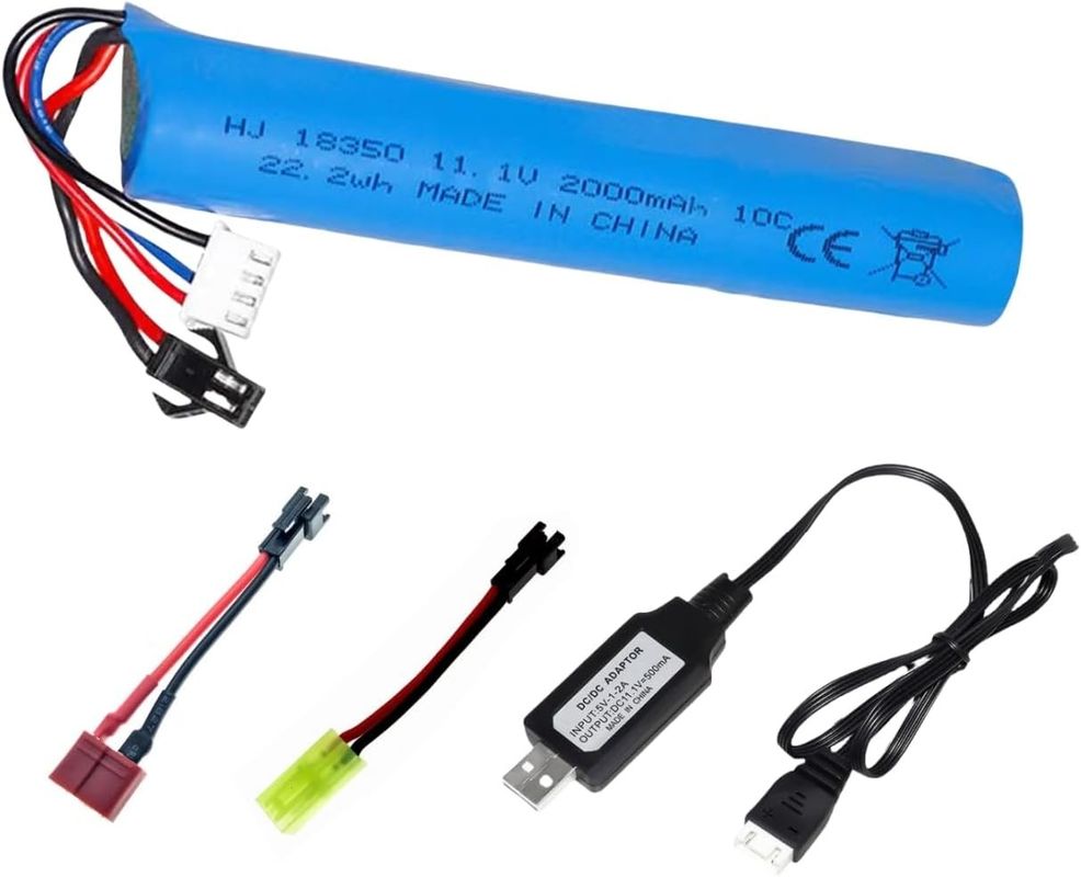 3S 11.1V 2000mAh แบตเตอรี่ลีโอไอน สําหรับน้ําไฟฟ้า เจลลูกบอล Blaster ของเล่นปืน
