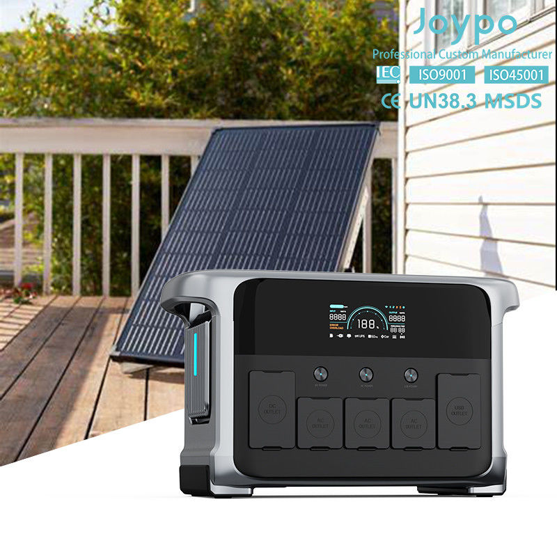 เครื่องกําเนิดพลังงานแสงอาทิตย์พกพา 1200W 1152Wh จําหน่ายพลังงานที่ไม่หยุดสําหรับบ้านและระเบียง