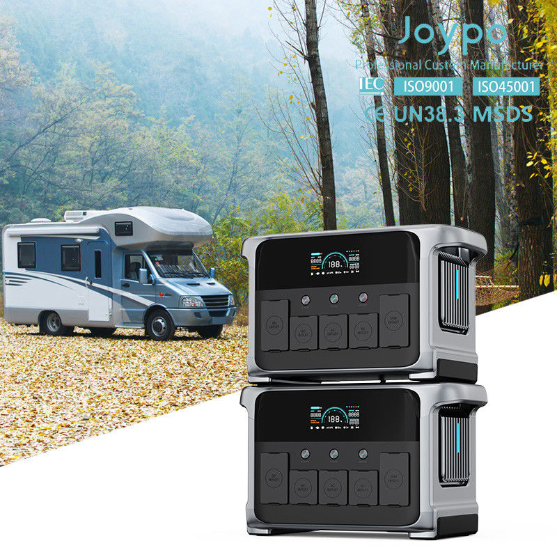 เครื่องกําเนิดไฟฟ้าพลังแสงอาทิตย์แบบพกพาแบบชาร์จใหม่ 1200W สําหรับรถตู้เดินทางและปาร์ตี้