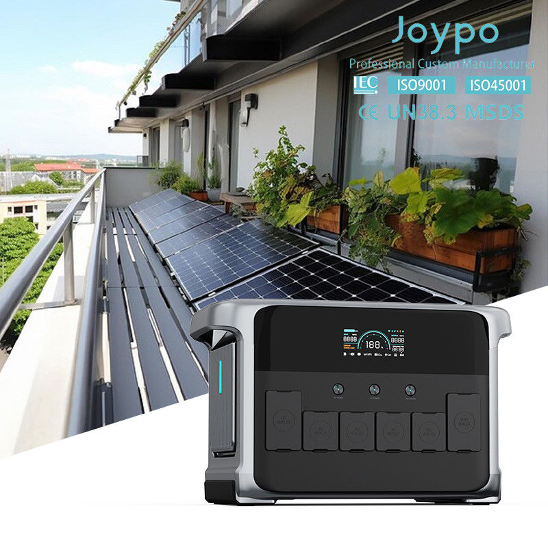 2400W UPS ระบบพลังงานสํารอง 2kva 110V 220V เครื่องผลิตพลังแสงอาทิตย์เงียบสําหรับที่อยู่อาศัย
